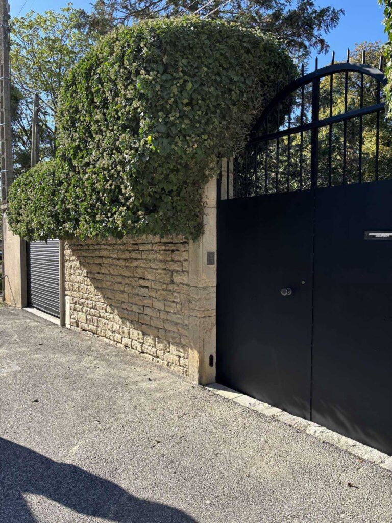 peinture portail noir dijon